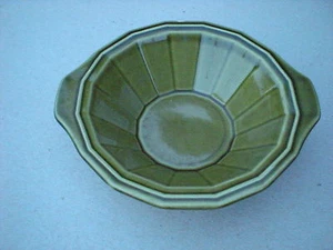 Homer Laughlin Green Sheffield Madrid SOUP BOWL with Handles - Picture 1 of 6