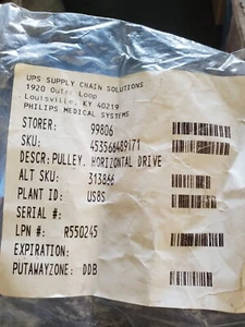 PHILIPS MEDICAL Pulley, Horizontal Drive SKU# 453566489171 -NIB - Picture 1 of 2