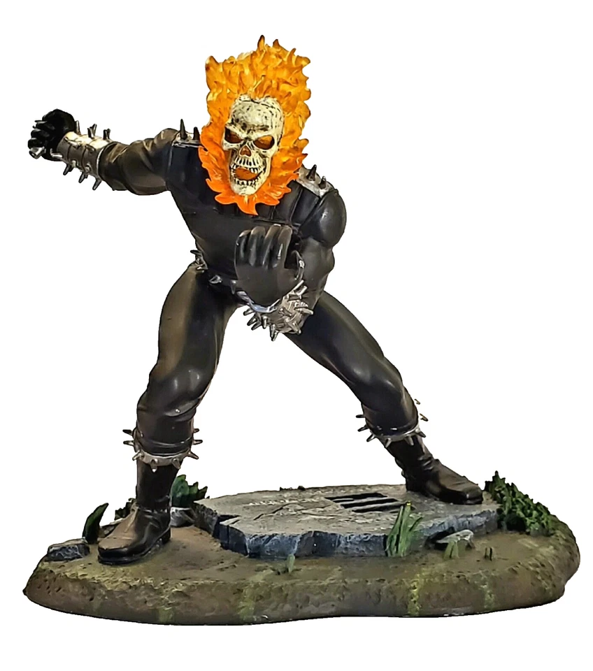 Ghost Rider Marvel Heroes Corgi Limited Estatua de Metal Pintada a Mano #1969/2500 Foto 1 de 4