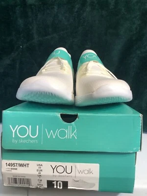 You By Skechers Walk 14957 Women’s Size 10 White Lace Up Athletic Shoes New - Image 1 of 4