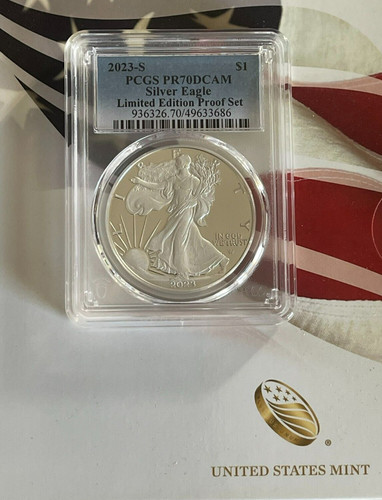2023 S Proof Silver Eagle PCGS PR70 DCAM Limited Edition SILVER PROOF ...
