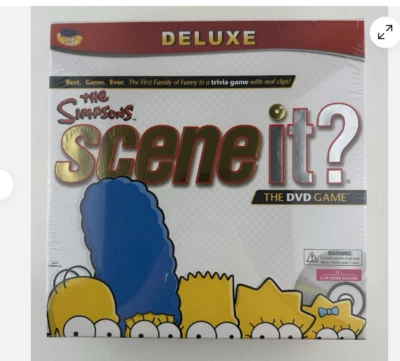 The Simpsons Deluxe Scene It? DVD Game Bonus Trivia Cards Real Clips Tokens NEW - Image 1 of 4
