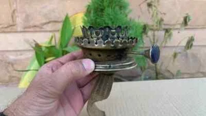 Vintage Old Brass Ditmar Vienna Kerosene Burner Oil Lamp Burner Made in Austria - Picture 1 of 10
