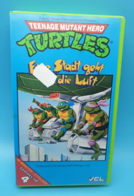 Teenage Mutant Hero Turtles Nr. 4 VHS Eine Stadt geht in die Luft Video Kassette - Bild 1 von 4