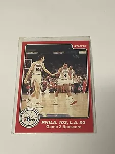 1984 Star Philadelphia 76ers #12 Game 2 **020114 - Picture 1 of 2