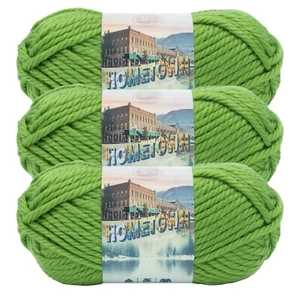 (3 Pack) Lion Brand Yarn 135-172D Hometown Bulky Yarn, Oklahoma City Green - Picture 1 of 4