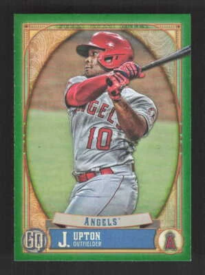 Justin Upton  2021 Topps Gypsy Queen  Green Los Angeles Angels #122 - Image 1 of 2