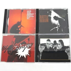 U2 CD Music Album Lot x4 Vertigo, Live/Under a Blood Red Sky, Rattle and Hum - Picture 1 of 5