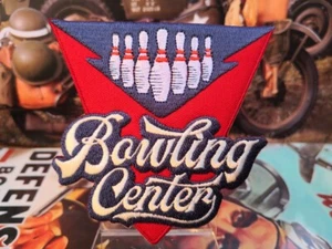 Patch à coudre ou à coller au fer Bowling Center - H : 85mm Largeur 80 mm 📌4a. - Imagen 1 de 1