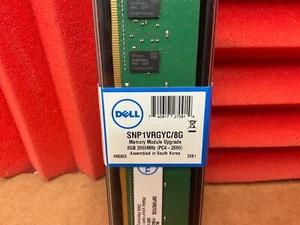 Dell 8GB PC4-21300 DDR4 ECC SDRAM DIMM PowerEdge C4140 R740 R840 SNP1VRGYC/8G ✅✅ - Zdjęcie 1 z 3
