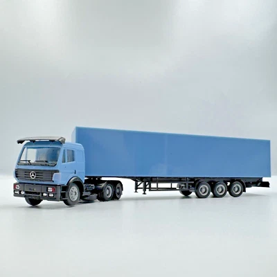 MB-00-001 blue truck with blue semitrailer, scale 1/87 (HO) (blue) - Image 1 of 4