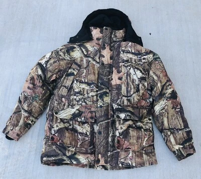 Redhead Mens Lined Quilted Hooded Camo Camouflage Hunting Work Jacket Size M - Image 1 of 4