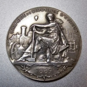 1912 Medalla de Bronce de la Sociedad Aeronáutica de Rally Francés de Globos - Imagen 1 de 4