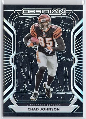 2020 Obsidian Chad Johnson "Ocho Cinco" Electric Etch Base #77 Bengals  - Image 1 of 2