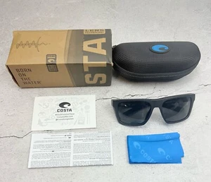 Costa Del Mar Lido Matte Black / Gray Polarized Glass 580G - Picture 1 of 13