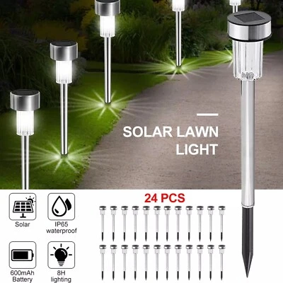 24Stk LED Solarleuchte Bodenstrahler Außen Gartenleuchten Garten Solarlampen DHL - Bild 1 von 4