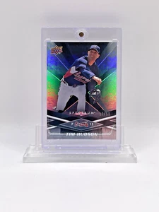 Tim Hudson 2009 Upper Deck Spectrum RARE #/50 RAINBOW FOIL REFRACTOR SP - Picture 1 of 3