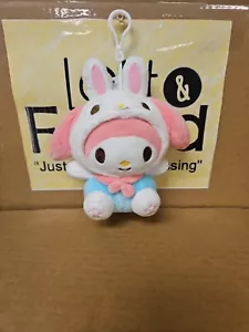 Sanrio My Melody Plush Key Chain Mascot Pink Bunny Costume Hello Kitty Dangler - Picture 1 of 5
