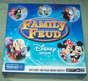 FAMILY FEUD Disney Edition Board Game  Disney & Pixar Theme Questions NEW SEALED - Picture 1 of 6