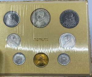 1962 VATICAN Pope John XXIII Ecumenical 500L 100L Set of 8 Coins 1Silver i114392 - Picture 1 of 3