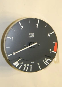 **BMW E30 325e Tachometer Revolution Counter Fuel Economy 5000 RPM VDO - Picture 1 of 7