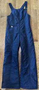 SKYR Juniors Large Navy Blue Snow Bib Vintage By Scandia Ski Pants Warm - Picture 1 of 8