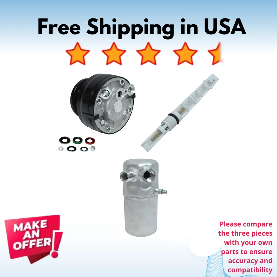 Комплект компрессора кондиционера подходит для Chevrolet C1500 1989-1990, Chevrolet C2500 1989-1991 - Изображение 1 из 4