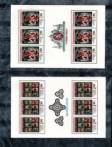 Cecoslovacchia 1987 lotto 2909/10 foglietto Castello di Praga nuovo di zecca - Foto 1 di 2