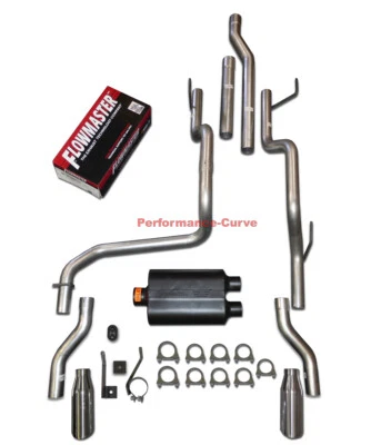 Kit de escape doble Flowmaster Super 40 - agresivo para Dodge Ram 2500 3500 03-12 Foto 1 de 2