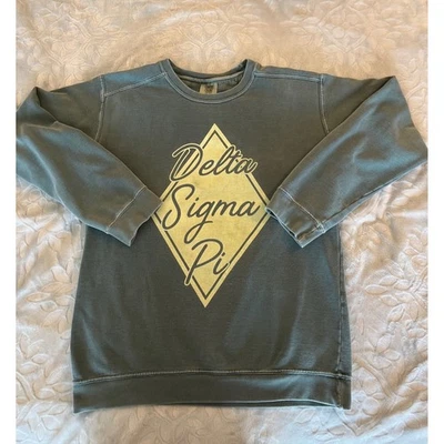 Delta Sigma Pi Comfort Colors Sorority Fraternity Sweatshirt - Image 1 of 4