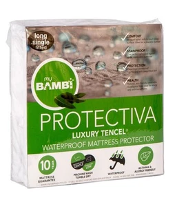 Bambi Luxury Tencel Waterproof Mattress Protector - Long Single - Picture 1 of 6