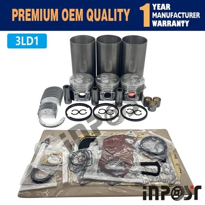 Kit de reconstrucción de revisión 3LD1 para piezas de reparación de motor Isuzu SUMITOMO SH30 excavadora Foto 1 de 4