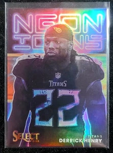 2022 Panini Select Football Derrick Henry Neon Icons Tie Dye SSP /25 NI-7 Titans - Picture 1 of 3