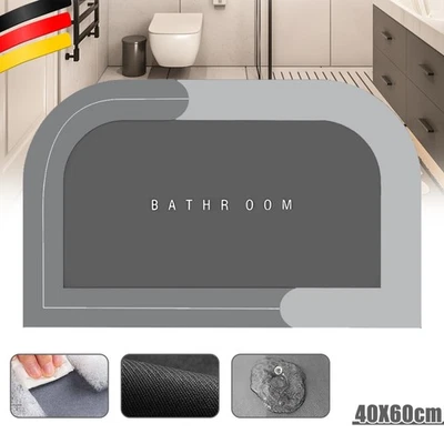 Saugfähig Badematte Badteppich Badvorleger Duschvorleger Duschmatte Rutschfest* - Bild 1 von 4