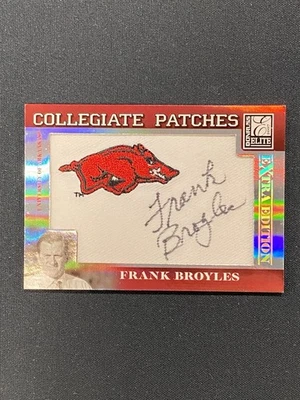 2007 Donruss Playoff Elite Frank Broyles Collegiate Patches Auto /250 - Image 1 of 4