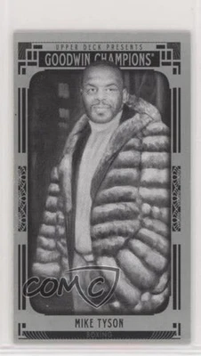 2015 Upper Deck Goodwin Champions Black and White Portraits Minis Mike Tyson - Image 1 of 2