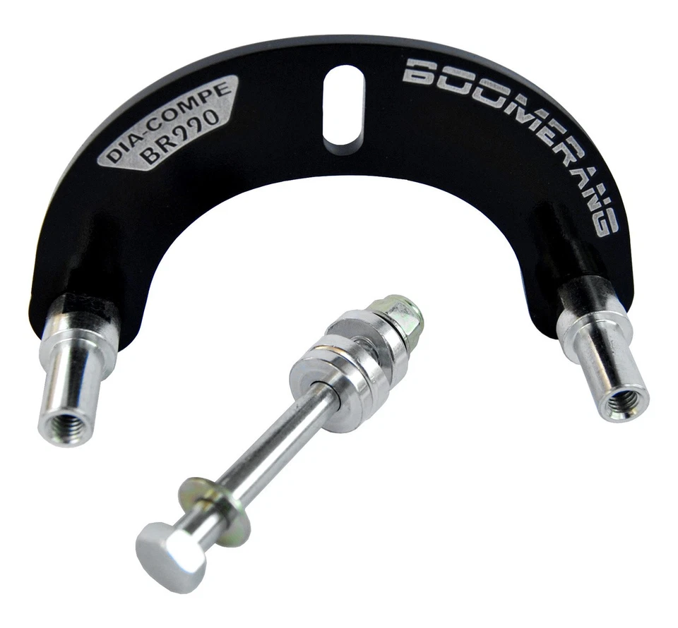 Dia-Compe BR-990 BOOMERANG BMX U-brake adapter plate - BLACK - Image 1 of 1