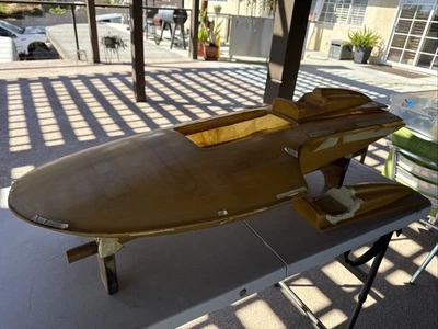 Vintage 45” Shovel Nose Hydro Never Built Fiberglass Hull - Image 1 of 4