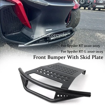 For Can-Am Spyder RT RT-L 2020-25 Front Bumper Crash Protector Kits W/Skid Plate - Image 1 of 4