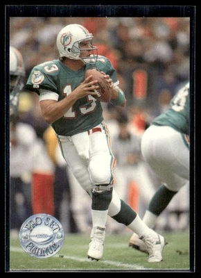 1991 Pro Set Platinum Dan Marino Miami Dolphins #62 - Image 1 of 2