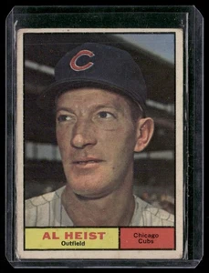 1961 Topps Al Heist 302 Chicago Cubs RC - Bild 1 von 2