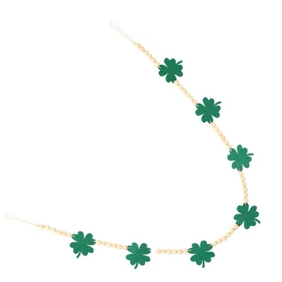  Perlengirlande, Holzperlengirlande, Perlengirlande, Schnur, St. Patrick's Day, - Bild 1 von 4