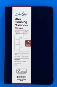 Calendario Pianificazione 2026 Ecopelle Nero CLASSICO 5"x8" Gennaio - Dicembre 2026 - Foto 1 di 6