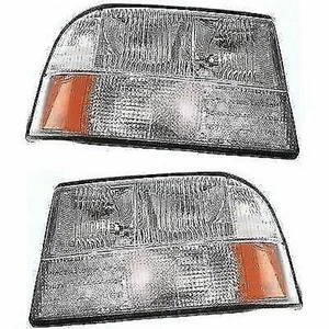 For 1998-2000 GMC Envoy Pair Headlights Driver and Passenger Side-Bulbs Incl. - Picture 1 of 5