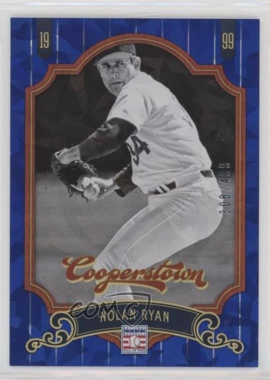 2012 Panini Cooperstown Blue Crystal Collection /499 Nolan Ryan #14 HOF - Image 1 of 2