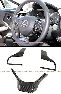 KIT DE CUBIERTA DE MOLDURA ADICIONAL PARA VOLANTE DE FIBRA DE CARBONO PARA LEXUS GS RX ES 2016-2020 Foto 1 de 4