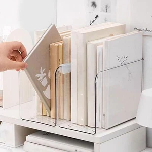 Portariviste trasparente per libri, raccoglitore di file da appoggio per - Foto 1 di 7