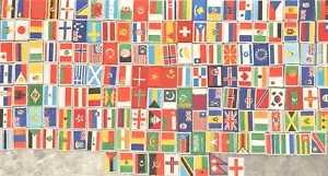 National Country Flags different sizes Iron Sew on Embroidered Patch Badge - Foto 1 di 2