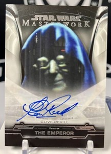 2019 Star Wars Masterwork Clive Revill as the voice of  "The Emperor" Auto