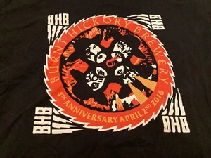 Burnt Hickory Brewing T- Shirt SZ XL Black EUC Hotter Than HSLL Graphic - Picture 1 of 4